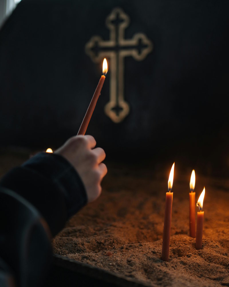 Encendiendo una vela